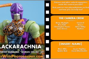 Toy Photography Advent Calendar Day 22: Card Art Blackarachnia (Worlds Collide Boxset)